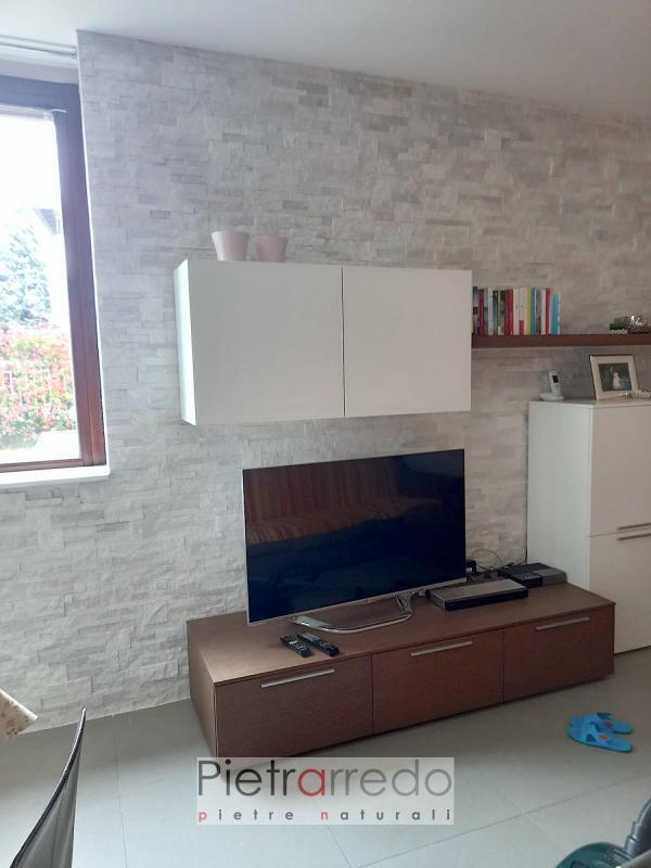 Rivestimento in pietra quarzite bianca scozzese pietrarredo milano prezzo shine white