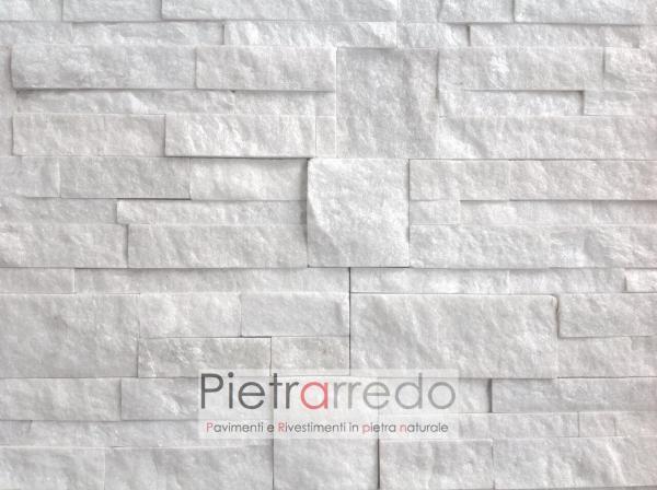 Rivestimento-pietra-quarzite-bianca-scozzese-18x35cm-white-shine-stone-cladding-panel-marble-bianco-costo-prezzo