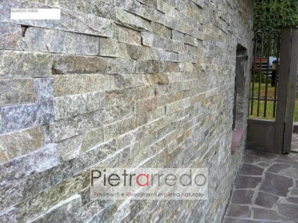 cinta-casa-parete-rivestimento-pietra-ricostruita-naturale-quarzite-spaccatello-listelli-verde-prezzo
