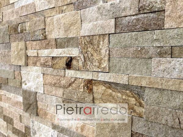 costo per rivestimento placche decorative mattonelle in pietra vera arenaria scozzese pietrarredo milano prezzo offerte per muri stone wall