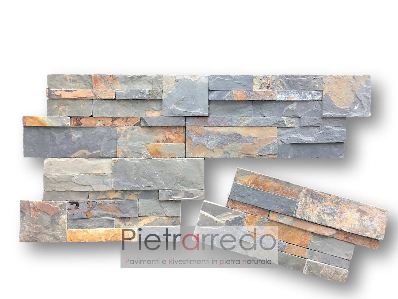 pietrarredo-rivestimento-spaccatello-pietra-ardesia-multicolor-foglia-autunno-prezzo-stone-panel-price-rust-offert