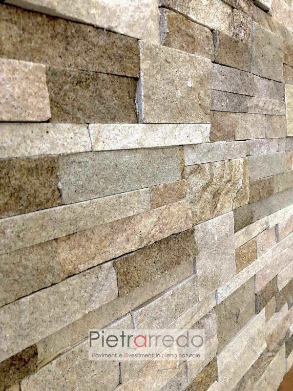 rivestimento in pietra naturale pietraredo arenaria scozzese beige scagla offerta placca decorativa stone wall