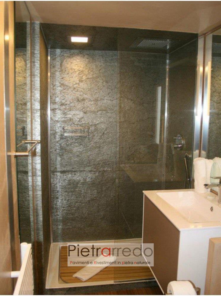 Rivestimento doccia pietra flessibile slate lite naturale sottile formica