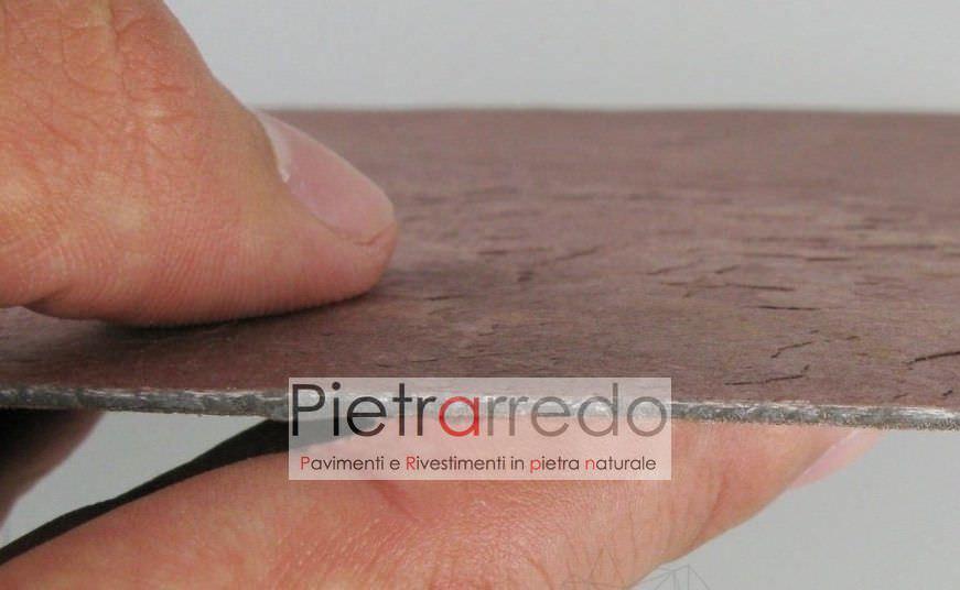 pietra sottile slate lite flexstone flessibile ardesia arenaria costi prezzi pietrarredo milano
