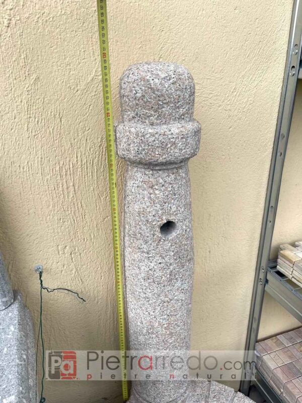 price floor fountain in real stone indestructible granite pietrarredo with stona garden column