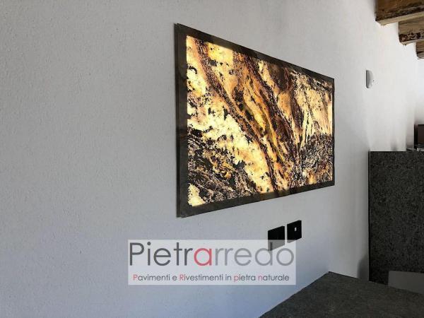 quadro in pietra retroilluminato traslucidi flexstone trasparente autunno offerta stone design prezzi pietrarredo