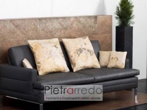 soggiorno parete foglio flessibile copper flexstone costi prezzo online pietrarredo