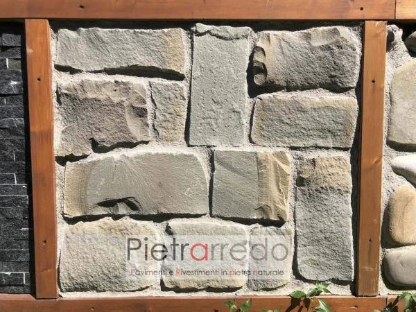 rivestiento in pietra naturale arenaria grigia ligure sarnico prezzo costo pietrarredo offerta costi placca decorativa pietra naturale