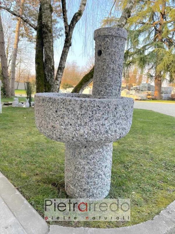 offerta fontana iris da terra vasca grande in granito vero pietrarredo pietra naturale