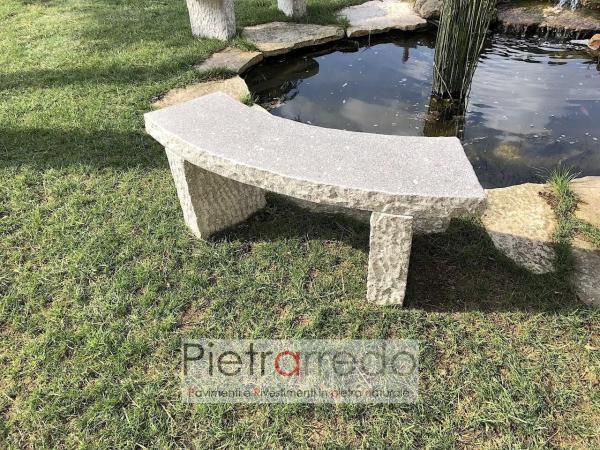 offerte e vendite panche panchine sedie per giardino in pietra sasso stona garden aosta rustoca rotonda pietrarredo costo