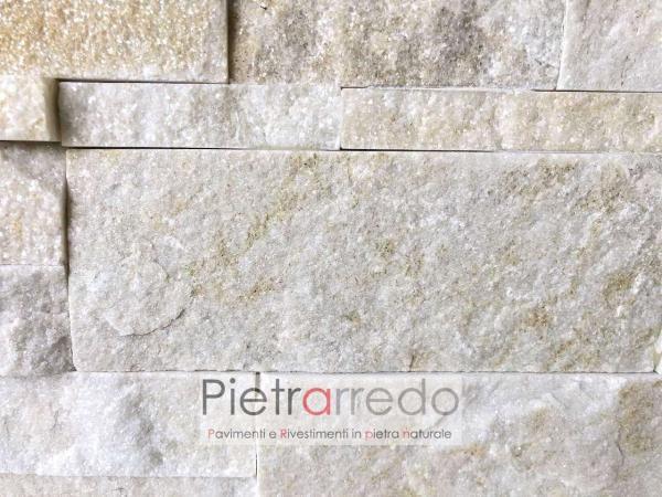 pietra tranciata a listelli placche deco stone cladding modigliani zeta incastro brillantinata pietrarredo milano costo