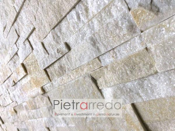 rivestimento pietra zeta prezzi costi offerta pietrarredo milano placche decorative parete brillantinata stone cladding