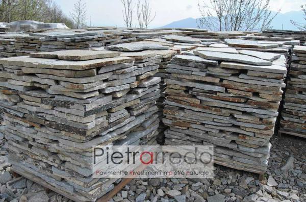 Stock pietra luserna opus incertum lastrame mosaico prezzo costi pietrarredo milano