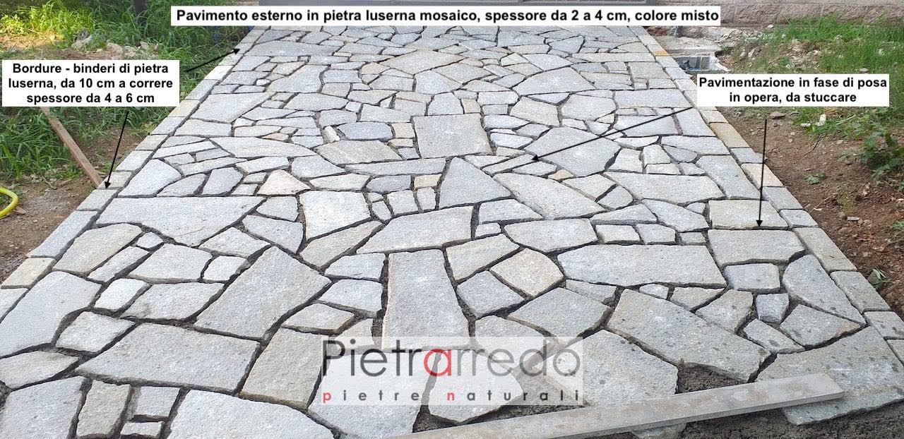 price mosaic pietra luserna for avenue outdoor garden offers pietrarredo flagstone Italia stone