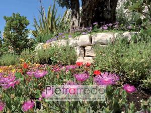 blocchetti in pietra sasso per aiuole decorazioni pietra di trani beige blocchetti mattoncini pietrarredo prezzo milano