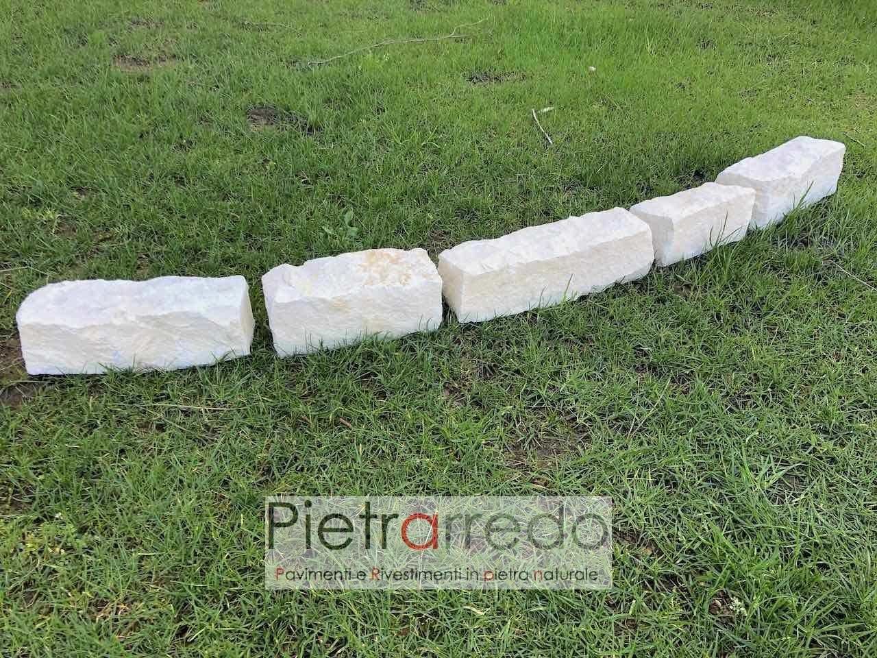 muro pavimento cordolo giardino Mattoni in pietra Trani 20x10x5-32 pezzi 