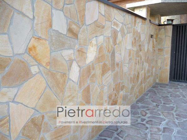 offerta stock quarzite per pavimento giallo rivestimento costi pietrarredo milano
