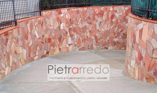 pavimento e rivestimento in quarzite rosa brasiliana offerta stock prezzi mq pietrarredo milano