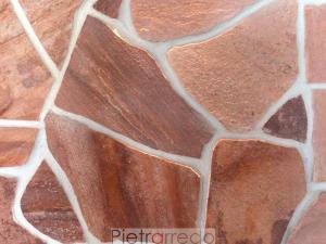 vendita lastrame palladiana in quarzite rosa brasile pezzame pietrarredo on sale stone pink flagstone