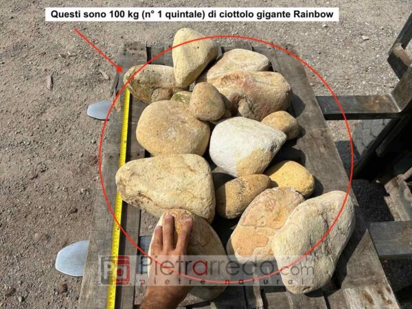 offerta ciottolo grande pebbles rainbow price pietrarredo stona garden