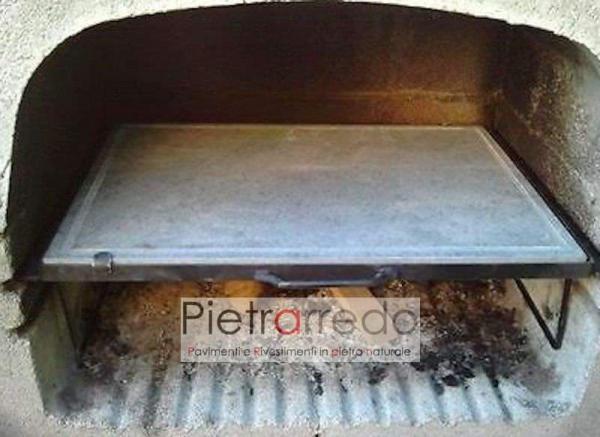 piastra in pietra per barbeque bbq ollare lavicacon telaio prezzo