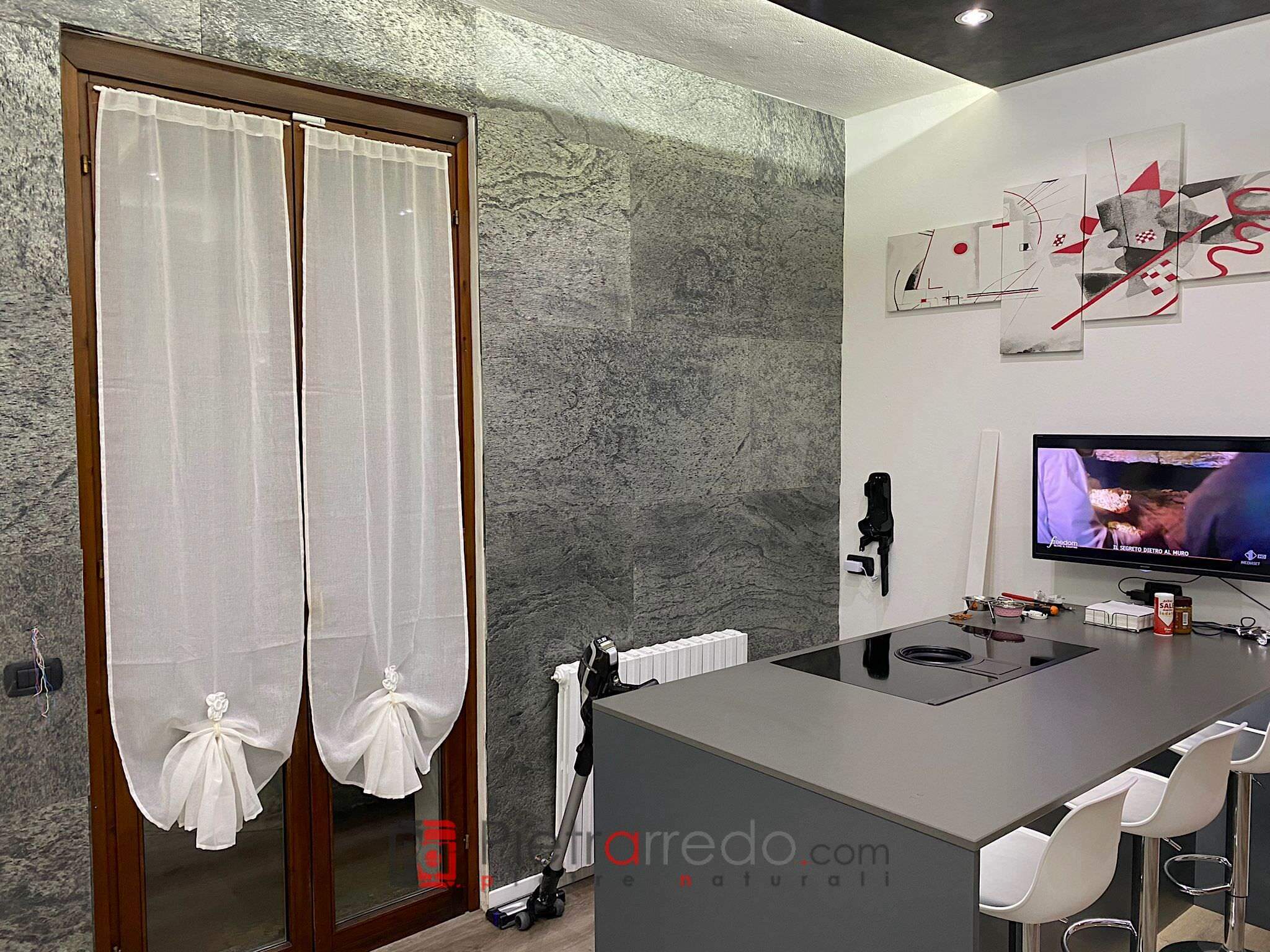 Stone sheet design pietrarredo milano wall siver price offert stone veneer india