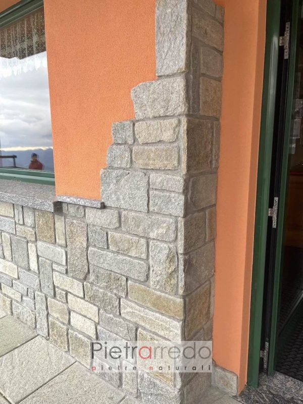 offerta muro in pietra luserna burattata anticata pietrarredo costi placchette prezzi