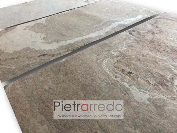 pietra 2 mm sottile flessibile tan beige marrone veneer price sale pietrarredo milano