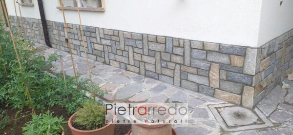 wall cladding plinth house Luserna stone antiqued on offer price Italian stone pietrarredo