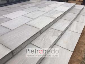 Offerte e prezzo pavimento scala arenaria indiana kandla grey autumn pietrarredo milano costi