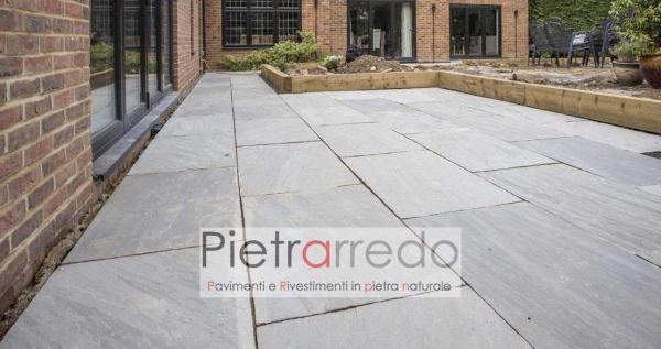 pietra arenaria indiana autumn grey sandstone grigio zandobbio prezzo costi