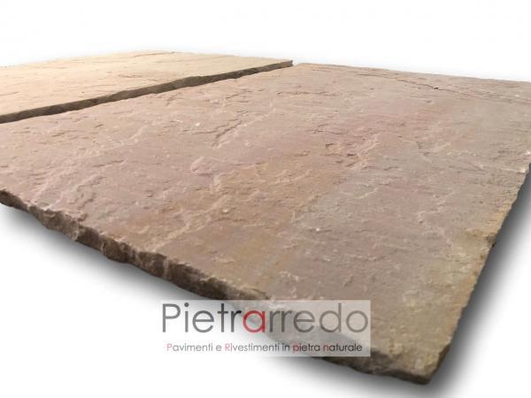 Pietra per pavimenti modak pink indiamn india prezzo calibrato 22 mm pietrarredo milano