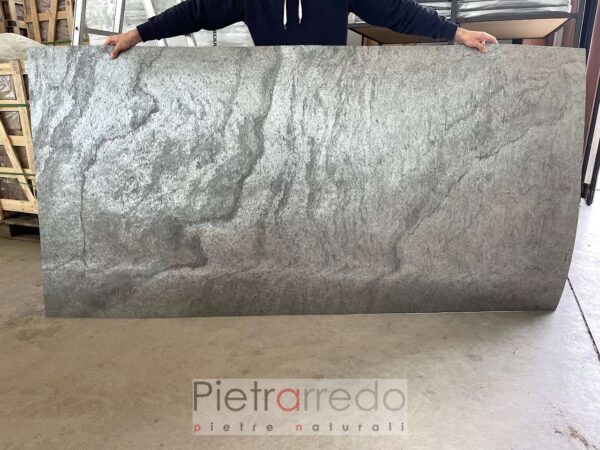 cladding a flexible stone below 1 mm silver gray gray pietrarredo cost italystone