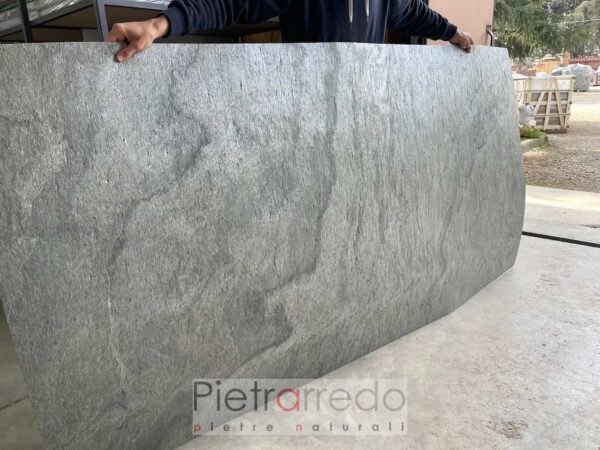 cladding a flexible stone below 1 mm silver gray gray pietrarredo cost italystone onsale