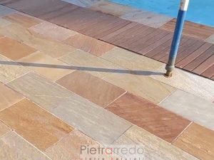 offerta pavimento antiscivolo in pietra per piscine pietrarredo quarzite brasiliana stone