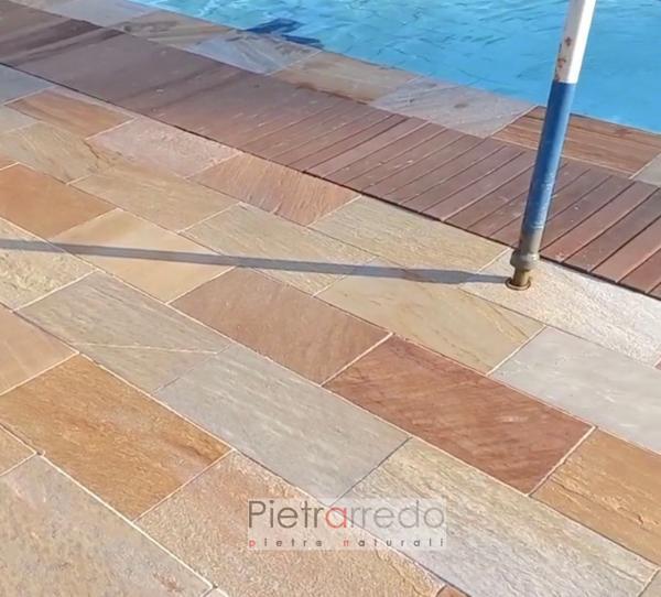 offerta pavimento antiscivolo in pietra per piscine pietrarredo quarzite brasiliana stone