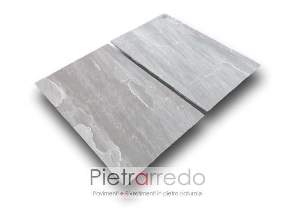 offerta pavimento pietra naturale grigia sandstone autumn grey india pietrarredo milano kandla