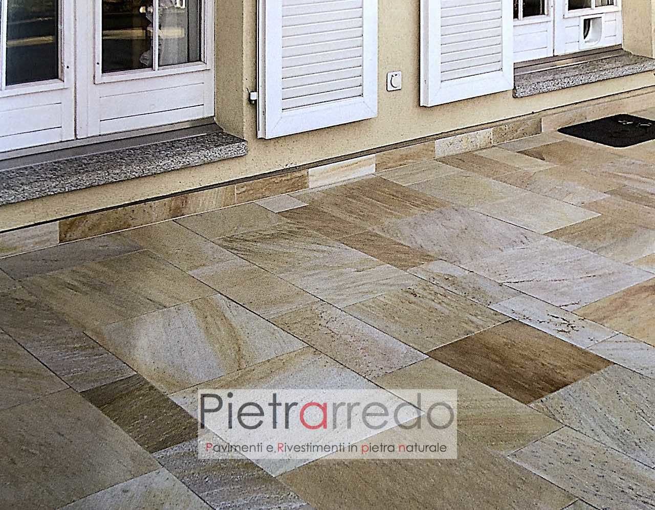 pavimenti in pietra naturale quarzite brasiliana gontero prezzo costi pietrarredo lastre pavimenti