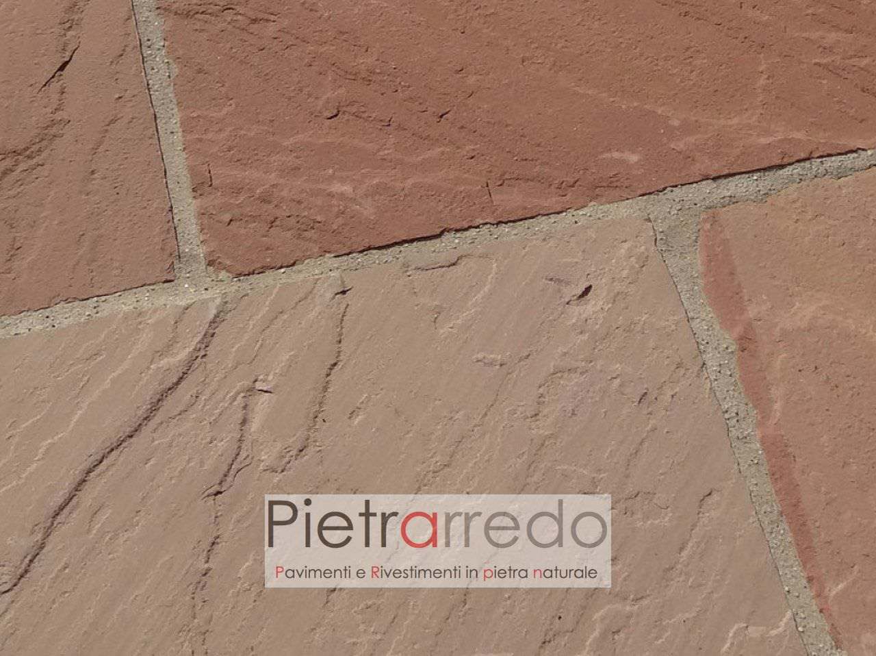 prezzo stock per pavimento in sasso pietra da esterno formati giganti grandi prezzo costi modak arenaria pietrarredo milano
