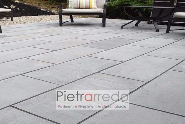 sandstone autumn grey prezzo pietra a lastre per pavimento esterno india costo pietrarredo milano
