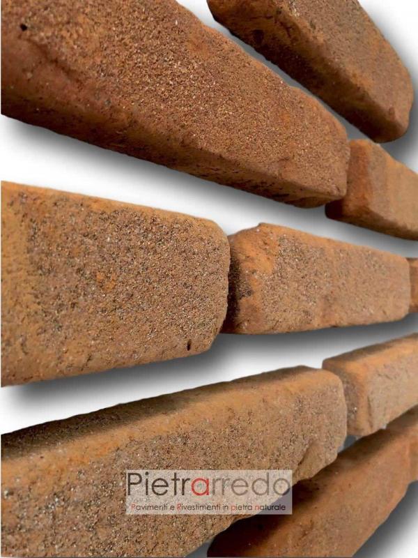 liste in terracotta mattone da rivestimento antiche mura prezzo pica costi terreal pietrarredo