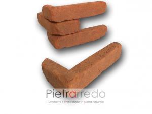 mattone terra cotta rosso antichie mura angolare spigolo arco pilastro a l prezzo costo pietrarredo milano