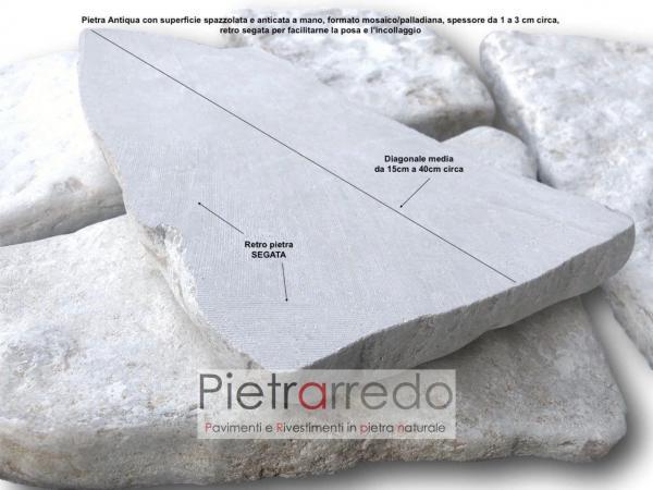 pietra sasso pietra da rivestimento palladiana lastre grezze