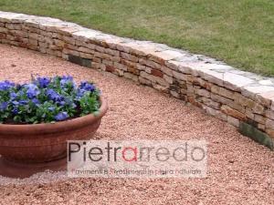 offerta e prezzi per graniglia spaccata sassolini ghiaietto rosso verona arredo giardino stone garden aiuole pietrarredo milano