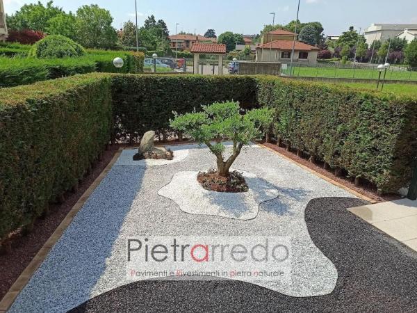 prezzo granulato zandobbio stone city offerte pietrarredo milano sassolini ghiaia colorata per giardini bianco nero stone garden grigio