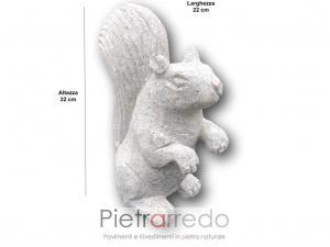 bellissimo scoiattolo per arredo giardino decorativo stone garden animal prezzo in offerta su pietrarredo