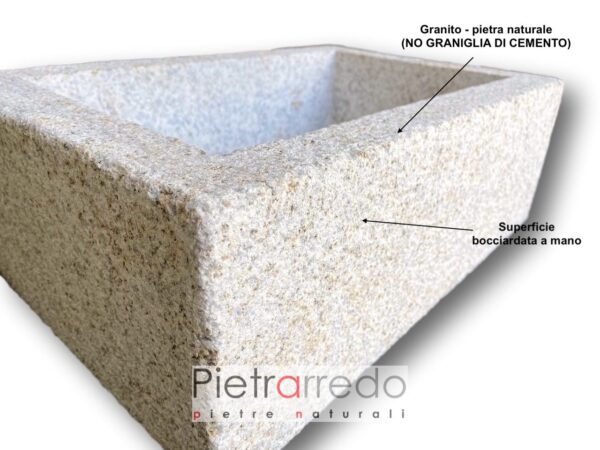 hand made sardinian granite sink pietrarredo price offer