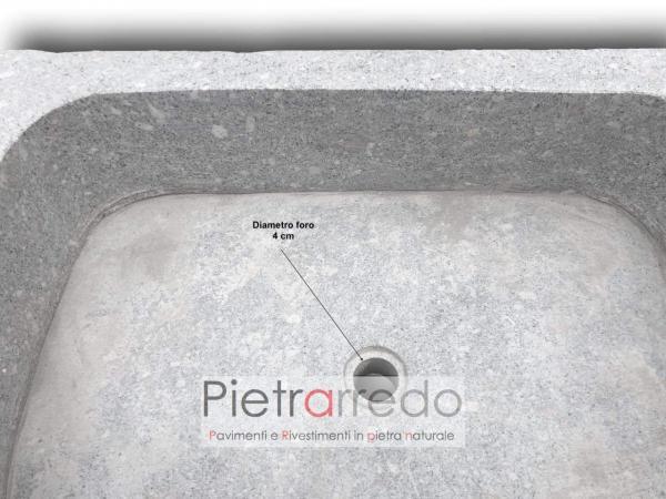 lavabo lavello in pietra rustica offerta costi granito blocco per lavello pietrarredo