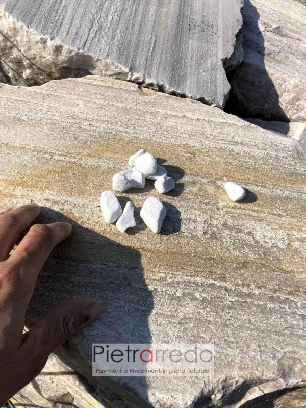 costo ciottolo bianco carrara deco design giardini stone garden prezzi pietrarredo