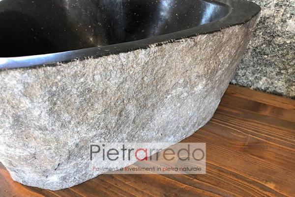 elegante lavandino in sasso per arredo bagno offerta prezzo sink stone price tap